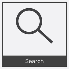 Search icon isolated on white background