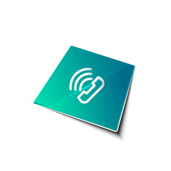 Vector phone support web button