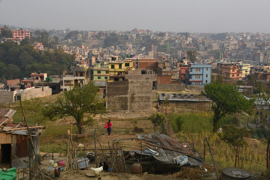 View of Kapan in the northern part of Kathmandu, Nepal