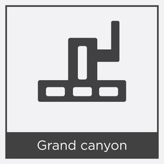 Obraz premium Grand canyon icon isolated on white background