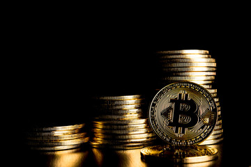 The gold coins are valuable.