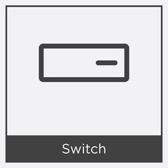 Switch icon isolated on white background