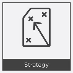 Strategy icon isolated on white background