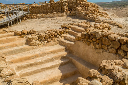 Ritual bath for ablution in Qumran National Park, Israel