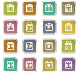Calendar icons set