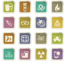 Courses school icons set