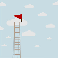 Ladder Clouds Flag