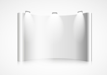 curved exhibition wall