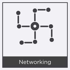 Networking icon isolated on white background