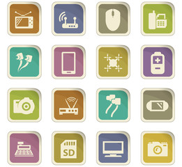 Home appliances icons set
