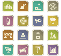 Industry icons set