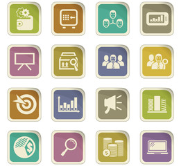 Marketing icons set