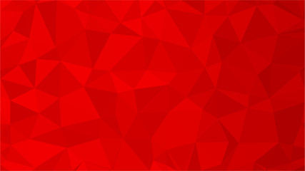 Red polygonal illustration background. Low poly style.