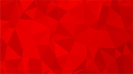 Red polygonal illustration background. Low poly style.