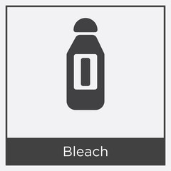 Bleach icon isolated on white background