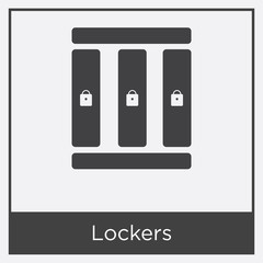 Lockers icon isolated on white background