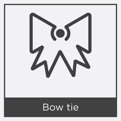 Bow tie icon isolated on white background