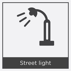 Street light icon isolated on white background