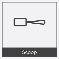 Scoop icon isolated on white background