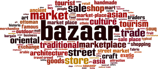 Bazaar word cloud