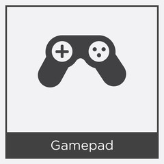 Gamepad icon isolated on white background