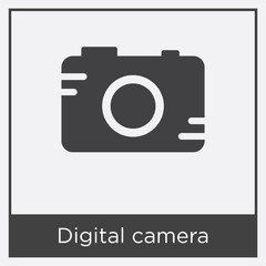 Digital camera icon isolated on white background