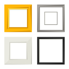 Set of various frames for pictures and photos