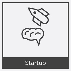 Startup icon isolated on white background