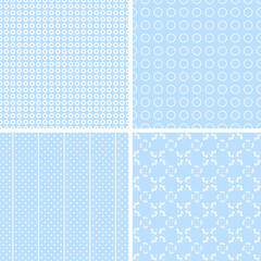 4 different seamless patterns.