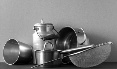 Metal utensils for the kitchen