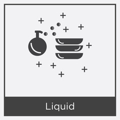 Liquid icon isolated on white background