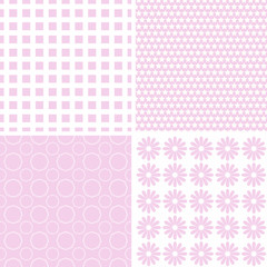 Ten retro different seamless patterns.