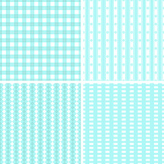 4 different seamless patterns.