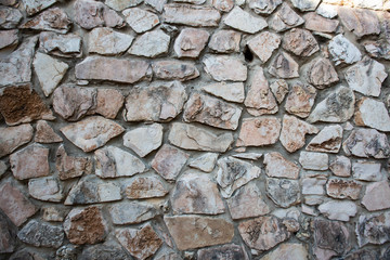 Close up of natural stone wall. Stone wall texture 