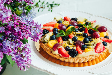 delicious and beautiful dessert for a family bakery