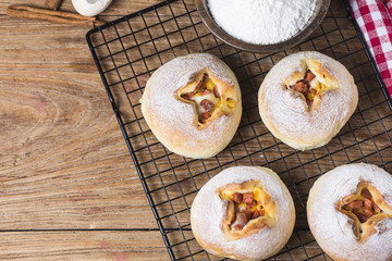 Cheese bread on the table