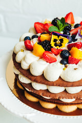 delicious and beautiful dessert for a family bakery