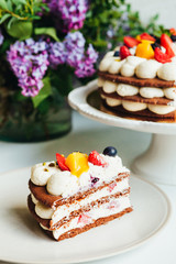 delicious and beautiful dessert for a family bakery