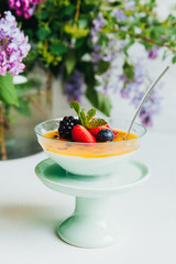 delicious and beautiful dessert for a family bakery