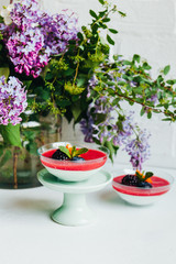 delicious and beautiful dessert for a family bakery