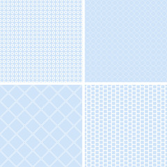 4 different seamless patterns.