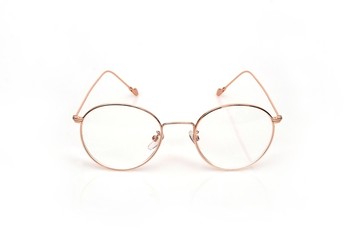 Fototapeta premium Glasses isolated on white background for applying on a portrait 