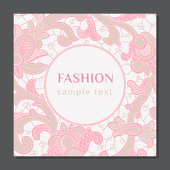 fashion template invitation card