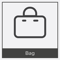 Bag icon isolated on white background