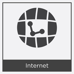 Internet icon isolated on white background