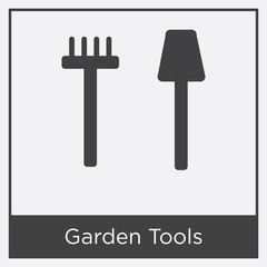 Garden Tools icon isolated on white background
