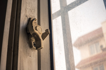 Window Sash Lock of a Chinese Apartment