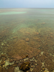 Sea under the Algarve promenade, Sardinia