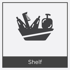 Shelf icon isolated on white background