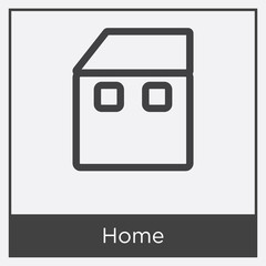 Home icon isolated on white background